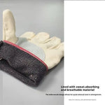 gants toile coton cuir absorbants beige gris rouge résistants chaleur travail sécurité sport