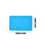 tapis yoga bleu moderne antidérapant thermomètre tournevis pièces rechange clips pinces