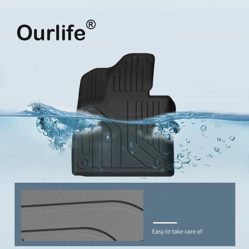 tapis sol tpe noir rayures horizontales moderne résistant saleté fibre synthétiqueintérieur voiture