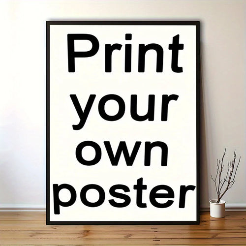 affiche personnalisée poster photo famille cadeau anniversaire décoration mur minimaliste moderne blanc noir