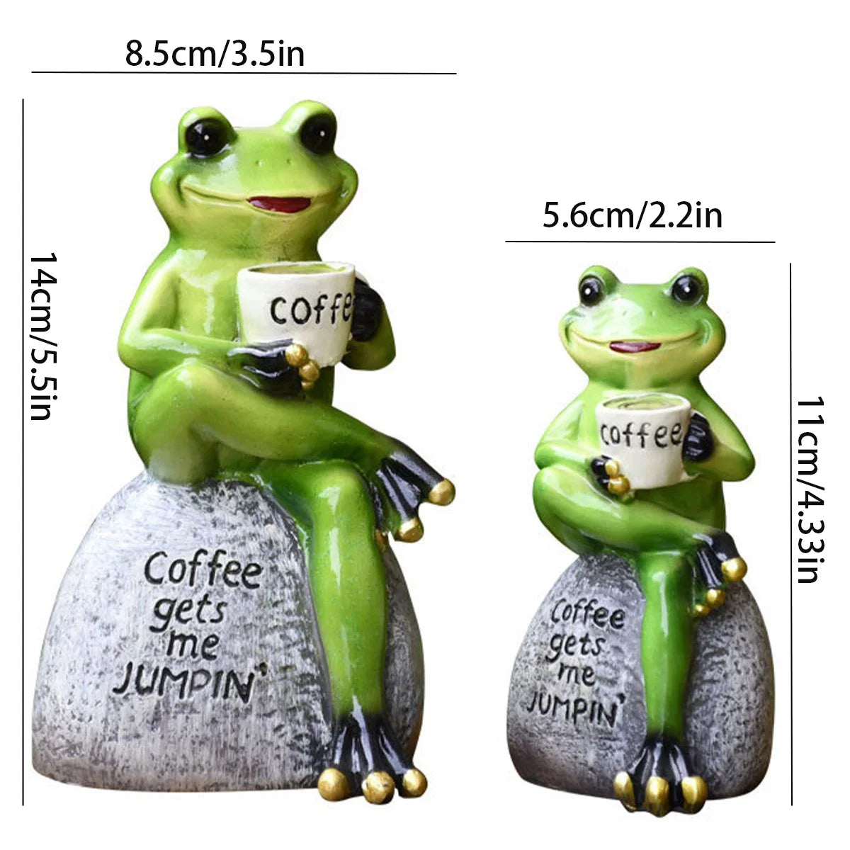 statue grenouille résine verte humour décoration intérieur extérieur noël anniversaire mariage