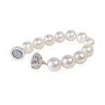 bracelet aimant blanc classique opacique 40cm 25cm traditionnel bijoux fantaisie