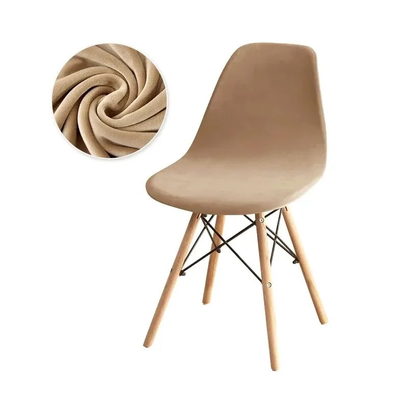 chaise moderne velours gris beige noir pieds bois chambre mariage banquet