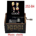 boîte musicale bois naturel motifs floraux 18 tons vintage manivelle horlogerie artisanale