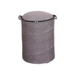seau rangement réutilisable tissu textile métal zip rangement rapide jouets enfants tapis pliable bleu