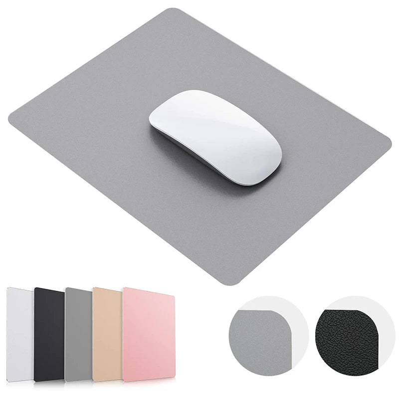 tapis souris cuir texture gris noir moderne antidérapant étanche portable pc