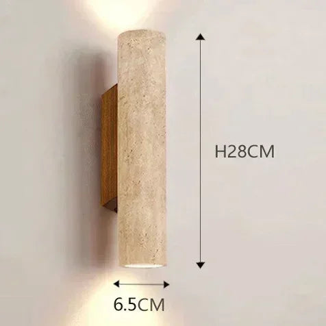 lampe murale moderne pierre marbrée beige brun clair interrupteur câble électrique 249 2000 lumens