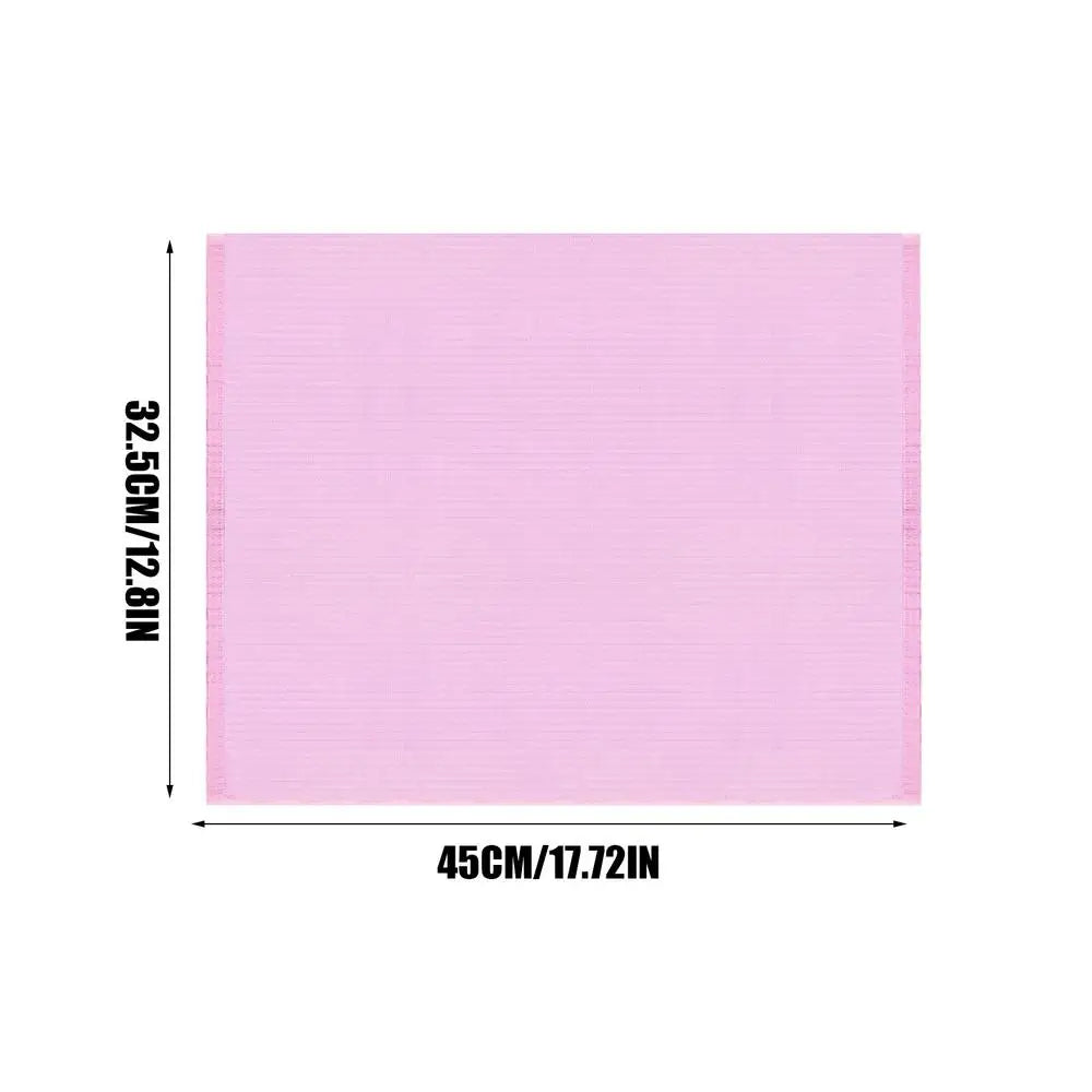 tapis table jetables rose violet blanc gaufrés salon beauté professionnel manucure nail art