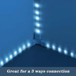 connecteurs ruban led blanc lisse 24v pvc moderne clips 100mm 10 pièces