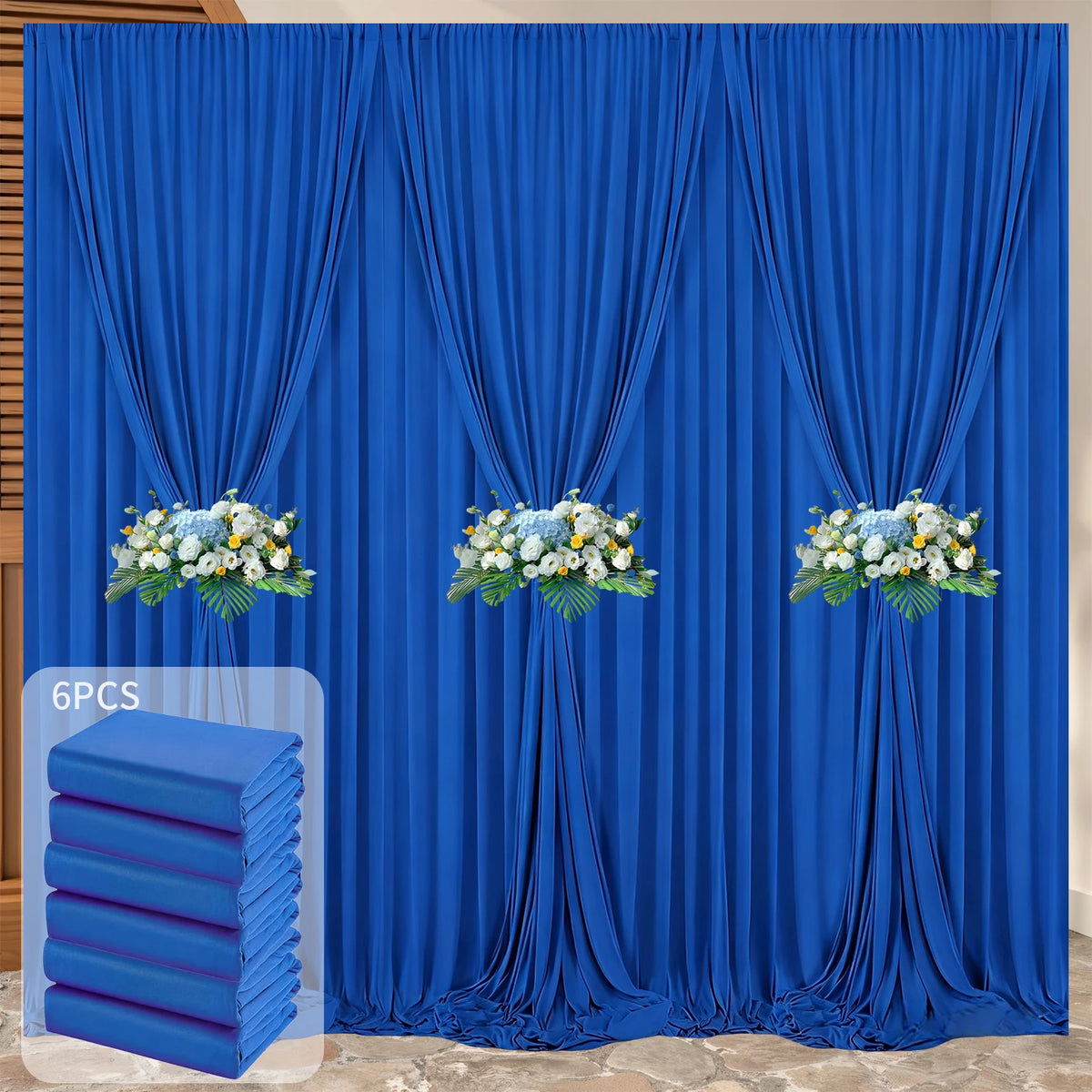 rideau fond scène blanc rose rouge moderne panneaux poignées 5ft 10ft opaques