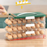 boîte œufs vert transparent réfrigérateur qualité alimentaire moderne pratique hermétique