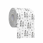 papier toilette just married thème festif personnages mariage ballons colorés tringle festive blanc
