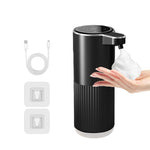distributeur automatique savon noir blanc rechargeable tactile moderne minimaliste