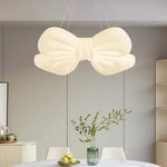 lampe suspension moderne nœud décoratif blanc éclairage surface télécommande