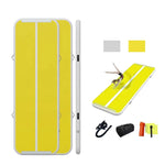 tapis gonflable yoga exercice sport durable non glissant couleurs noir rouge vert menthe jaune