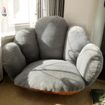 fauteuil confortable moderne marron rose gris vert motifs floraux tissu doux antidérapant adultes chambre