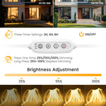 adaptateur led commutateur atténuation blanc moderne câble puissance 100cm prises eu uk us