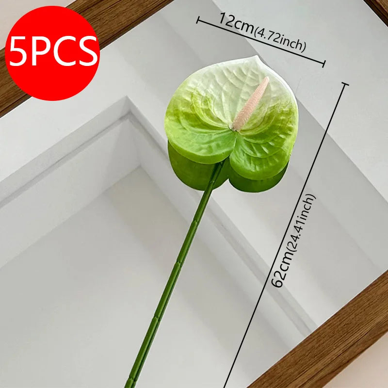 fleurs artificielles rouge rose blanc modernes décoration mariage anniversaire intérieur minimaliste