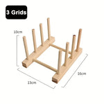 support assiettes bois naturel moderne sans motif assiettes variété tailles