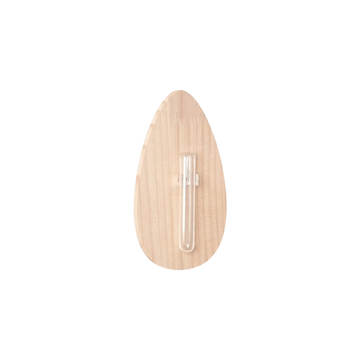 vase mural bois naturel transparent moderne minimaliste décoration murale fleurs vertes