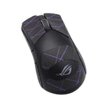 autocollants antiderapants noirs motif geometrique souris gaming rog gladius deux trois
