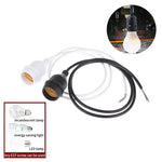 adaptateur e27 moderne câble blanc noir lampes incandescentes economie energie led