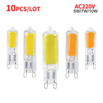 ampoules led g9 220v blanc froid opalescent contemporain 5w 7w 10w matrice cob