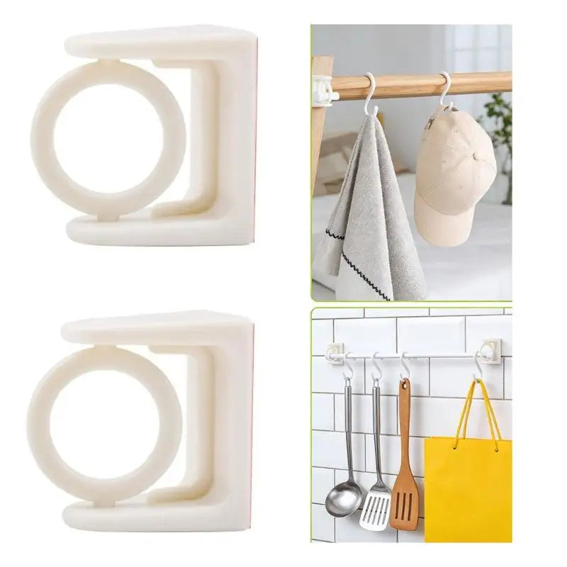 support mural adhésif crochet blanc moderne rond lisse opacité pratique décoration