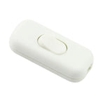interrupteur bascule noir blanc moderne basse tension 250v 6a plastique lisse opaquet