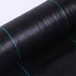 tissu protection jardin noir texture tissée lignes vertes moderne durable anti herbe plastique