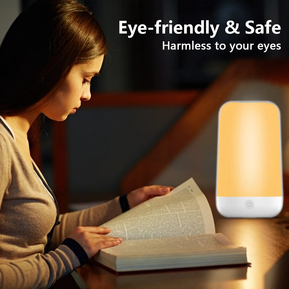 lampe table veilleuse led rechargeable rose clair moderne ambiance tactile bluetooth