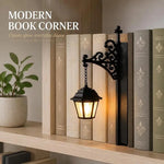 lampe décorative rétro fantôme livres suspension murale led transparente vintage