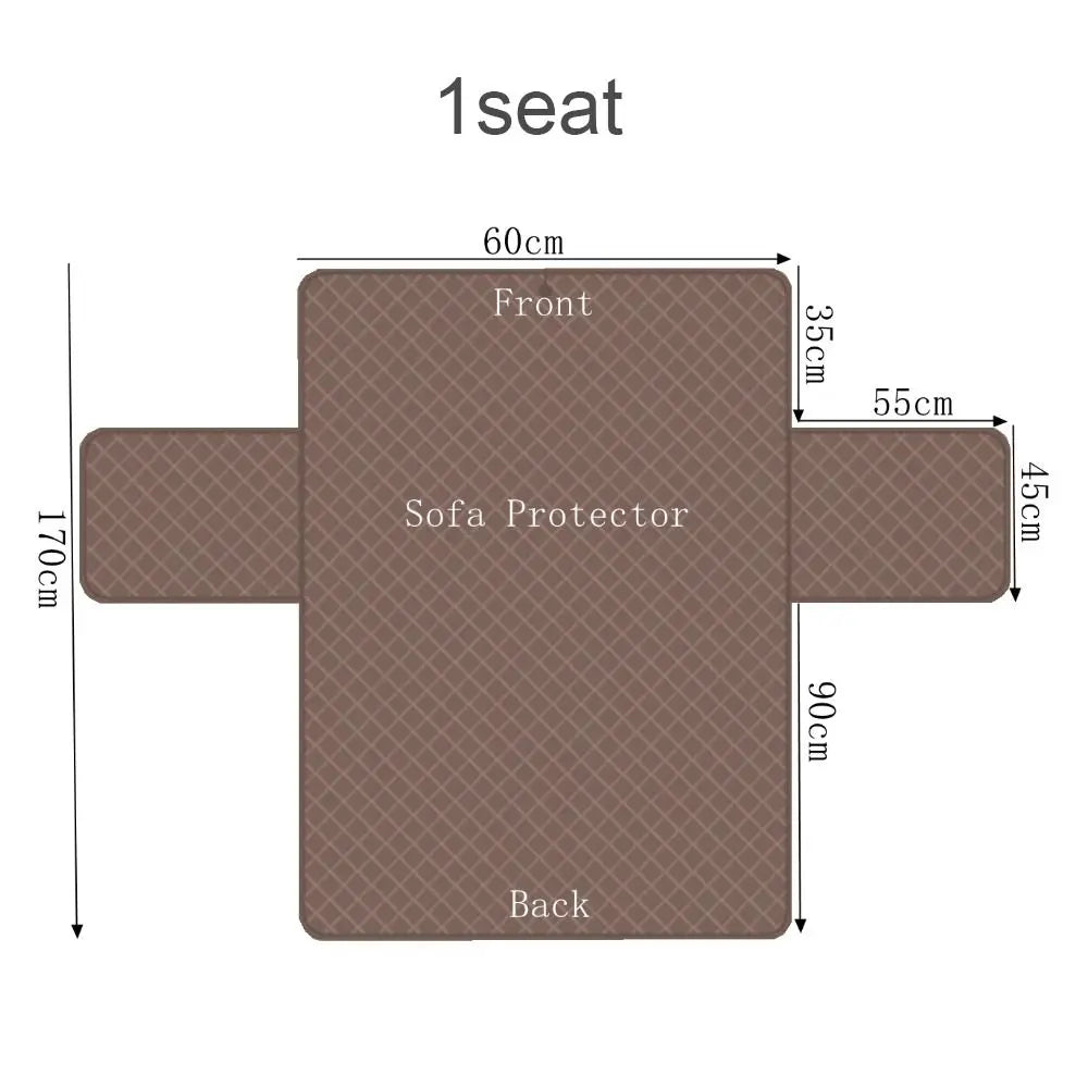 protège siège canapé gris moderne quilté polyestère doux protection sièges canapé