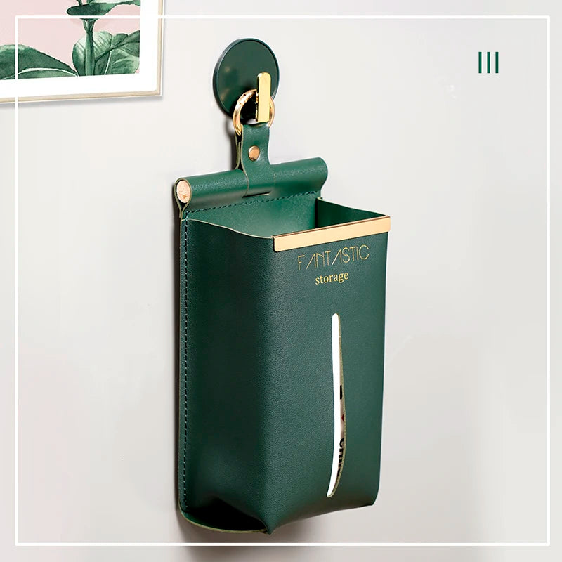 Sac serviettes simili cuir moderne orange vert blanc rouge bleu suction