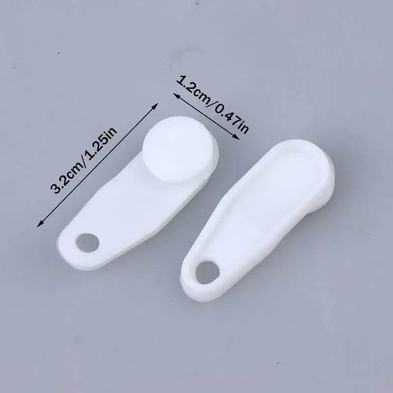 clips fermeture blancs modernes accessoire rideau durable polyester 50 pièces facile utilisation