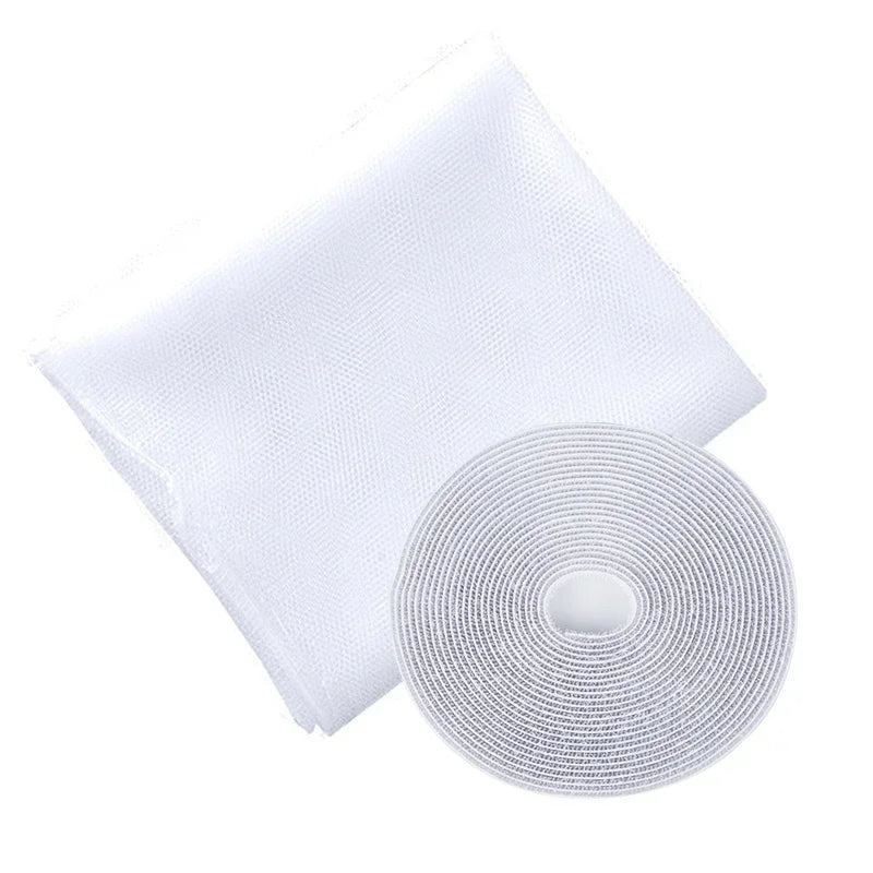 filet fenêtre adhésif anti insectes noir gris blanc maille fine moderne