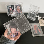 cadre photo transparent moderne clips minimaliste plastique deco
