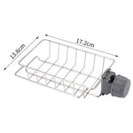 support vaisselle acier inoxydable moderne grille clips argenteé brosse gant éponge