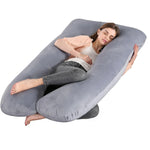 coussin maternité forme mousse mémoire forme gris velours doux support ventre confortable