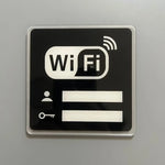 autocollants miroir wifi moderne adhésifs acrylique noir blanc doré personnes clés