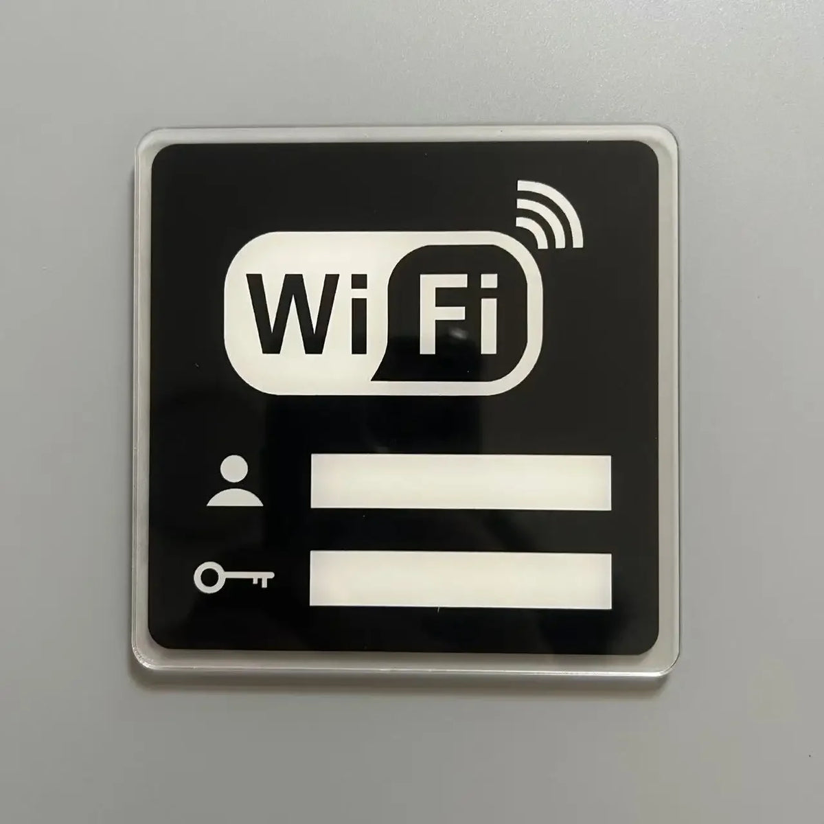 autocollants miroir wifi moderne adhésifs acrylique noir blanc doré personnes clés