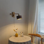 lampe murale or bois moderne interrupteur prise led minimaliste fixée vis