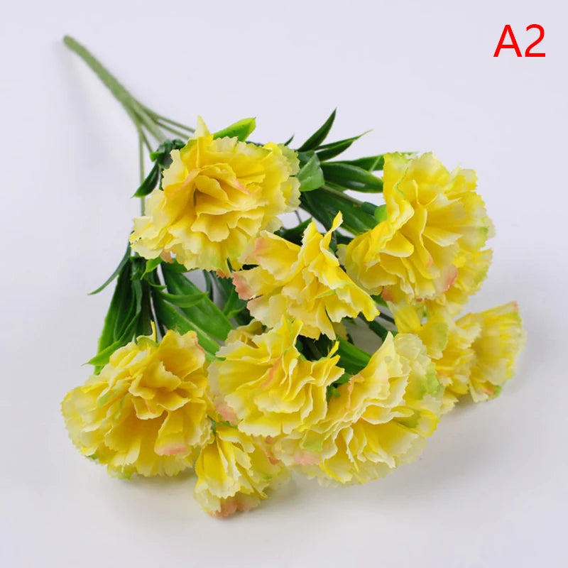 décoration extérieure moderne bouquet fleurs artificielles jaune rose rouge violet blanc simple minimaliste
