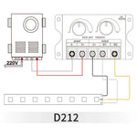 amplificateur audio contrôleur led 24v 30a 720w noir moderne certifications ccc fcc rohs ul