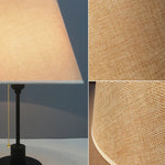 abat jour tissu lin opaque rustique bohème décoration intérieure lampe table moderne chambre