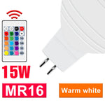 ampoule led rgb 15w e27 télécommande blanc moderne décoration chambre lumière nocturne