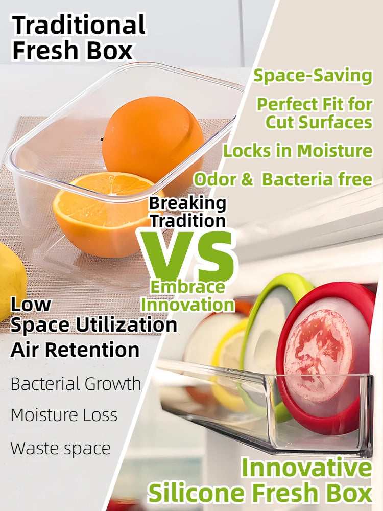 conservation alimentaire pods silicone fruits légumes anti oxydation set moderne pratique