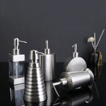 distributeur savon liquide moderne argenté 260ml 300ml 320ml 350ml 400ml 500ml 550ml pompes pression