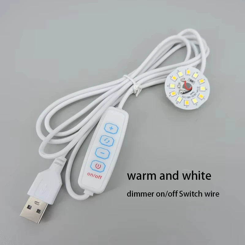 ampoules led blanc modernes diodes usb alimentation commutateur on off