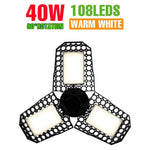 lampe garage led noir moderne grille hexagonale 1000 lumens 20000 heures 2700k 6500k